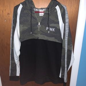 PINK quarter zip hoodie